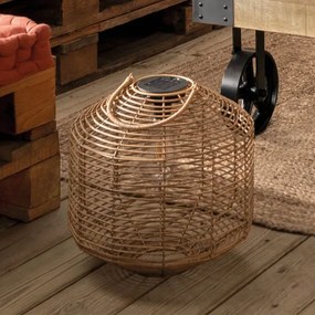 Atmosphera - Lampă solară LED CUBA LED/1,2V 800 mAh IP44 ratan