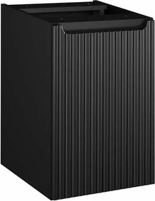 Dulap lateral suspendat 40 cm cu 1 usa cu cos de rufe Comad Nova negru mat