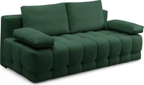 Canapea extensibilă Tuko cu ladă - verde țesătură Freya 210-09