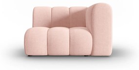 Modul pentru canapea Lupine cu tapiterie din tesatura structurala, roz