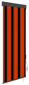 vidaXL Jaluzea tip rulou de exterior, portocaliu și maro, 60 x 250 cm