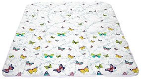 Pilota de Vara Alcam Fluturi Multicolori, Microfibra Matlasata, 200x220 cm