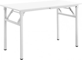 Masa plianta cu blat din MDF melaminat HouseXL® Practic Table, Dimensiuni 80X40X75 cm, Pentru casa si picnic, Blat 18mm, Picioare emailate, Pliabila,
