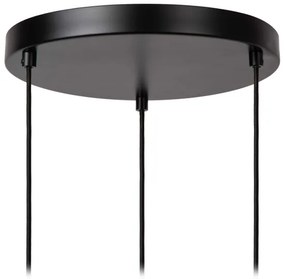 Lustră pe cablu Lucide 45408/13/99 ILONA 3xE27/40W/230V negru/bej