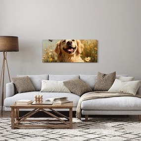 Tablou - Cățel fericit (120x50 cm)