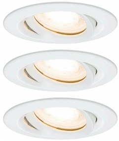 SET 3x corp de iluminat încastrat pentru baie Paulmann 92898 LED GU10/7W IP65 NOVA 230V