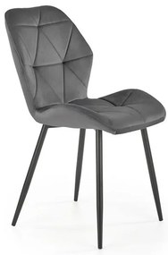 Scaun K453 velvet gri