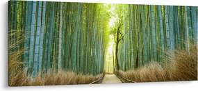 Tablou - Strada cu bambuși (120x50 cm)