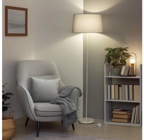 Brilagi - Lampă de podea LED CERIA 1xE27/40W/230V Ø 45 cm gri/alb