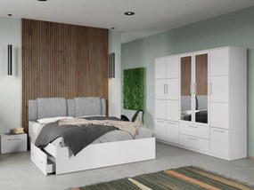 Set mobila dormitor 4 piese Alb Adapto C12
