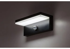 Aplică LED de exterior cu senzor Rabalux 77115 ZARAGOZA LED/9W/230V IP54 negru