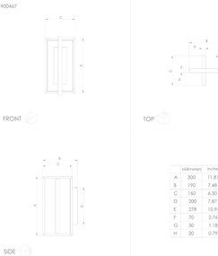 Aplică LED dimabilă SIBERIA LED/15,5W/230V Eglo 900467 + telecomandă