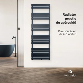 Blumfeldt Fairmont calorifer | 60 x 180 cm | Montaj pe perete | Design modern | Funcționare cu apă caldă