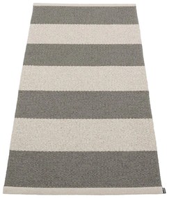 Covor tip traversă pentru interior și exterior gri antracit/crem 70x150 cm Bob Charcoal Linen – Pappelina