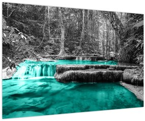 Tablou - Râul de iarnă (90x60 cm)