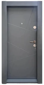 Usa metalica de apartament cu izolatie si vizor Novo Doors First Class NDS15, Cu toc imbracat si folie PVC, Deschidere Stanga Dreapta, Dimensiune