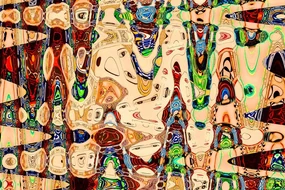 Tapet mama în design abstract