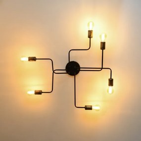 LED Lustră aplicată TUBE 6xE27/15W/230V