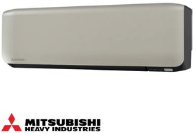 Aparat de aer conditionat inverter Mitsubishi Heavy Industries SRK25ZS-WFT + SRC25ZS-W, 9000 BTU, 20 m², A+++/A++, R-32, Bej