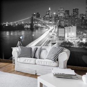 Fototapet - New York Brooklyn Bridge City (254x184 cm)