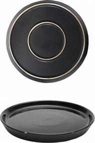 Farfurie Vulcano Duo 20cm Negru Lucios + Negru Mat