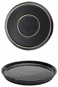 Farfurie Vulcano Duo 20cm Negru Lucios + Negru Mat