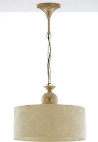 Brilagi - Lustru suspendat pe lanț SAPHIRE 1xE27/15W/230V crem/auriu/patină