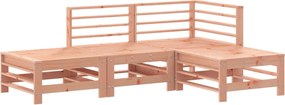 vidaXL Set mobilier relaxare grădină, 4 piese, lemn masiv Douglas