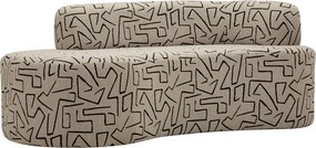 Canapea bej cu tapițerie din țesătură bouclé 176 cm Nairobi – Mauro Ferretti