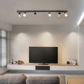 Immax NEO 08305L - Spot PUNTO 6xGU10/9W/230V aur roz
