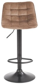 Scaun de bar H95 velvet bej