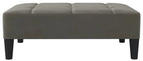 Taburet, gri inchis, 78x56x32 cm, catifea Morke gra