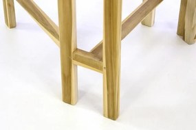 Masă de grădină din lemn tec DIVERO - pliabilă - 130 x 65 cm