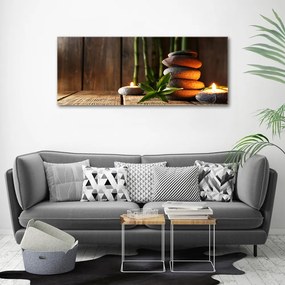 Tablou pe pânză canvas Pietre zen bambus