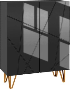 HOMCOM Dulap Îngust pentru Pantofi, Dulap Subțire pentru Depozitarea a 15-20 de Pantofi, 95x72x31.5 cm, Negru | Aosom Romania