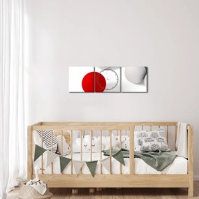 Tablou cu bilă (cu ceas) (90x30 cm)