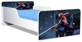 Pat Copii Spiderman Model Creativ 2-12 ani Cu Saltea SafeNest 160x80 Cm  Ptv5475