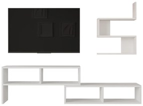 Set mobilier living Kakomo, Pako World, Alb, 170x29x43 cm
