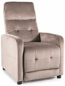 Scaun reclinabil Lennox Velvet, bej