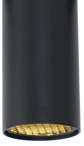 Spot modern negru pentru sistem de șină monofazat GU10 35mm - Slimline Nubee Honey