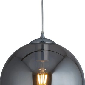 Lustra / Pendul design modern 30cm Balls crom / fumuriu 1632SM SRT