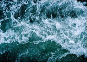 Tablou pe sticlă - Valuri oceanice (70x50 cm)
