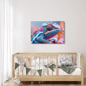 Tablou - Cameleon colorat (90x60 cm)