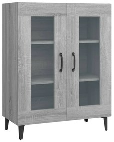 817337 vidaXL Dulap, gri sonoma, 69,5x34x90 cm, lemn compozit