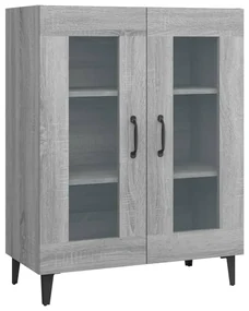 817337 vidaXL Dulap, gri sonoma, 69,5x34x90 cm, lemn compozit