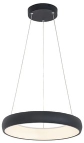 Lustra LED design modern circular Ring 40cm, negru