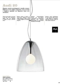 Pendul modern diametru 35cm AUDI-20 SP1 TRASPARENTE 016931