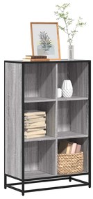 vidaXL Bibliotecă, gri sonoma, 65,5x33x107,5 cm, lemn prelucrat