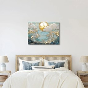 Tablou - Perle 3D în Ocean (70x50 cm)