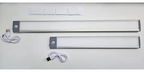 Corp de iluminat LED reîncărcabil cu senzor pentru corpuri de mobilă LED/2,5W/5V USB 800 mAh 4200K 32,5 cm